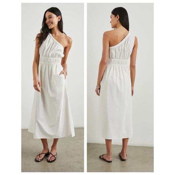 Rails Selani One Shoulder Midi Dress Size Medium - Picture 2 of 8
